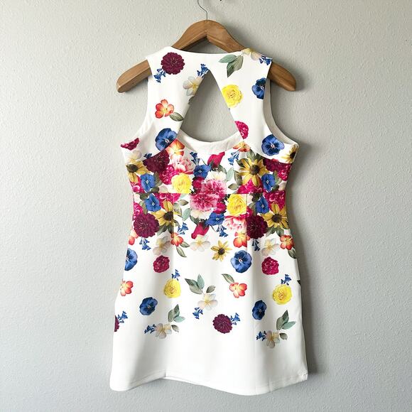 Boston Proper Garden Of Eve Print Square-Neck Scuba Sheath Dress Women’s Size 14 - Picture 8 of 16